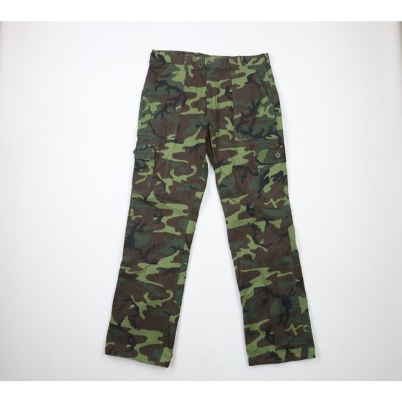 Vintage 70s Five Brother Mens 34x32 Faded Flared Camouflage...